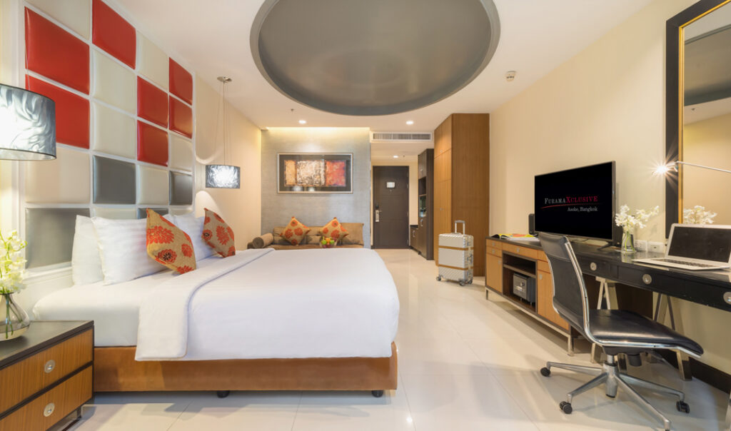 IHバンコク提携FuramaXclusive Asokeの客室内観