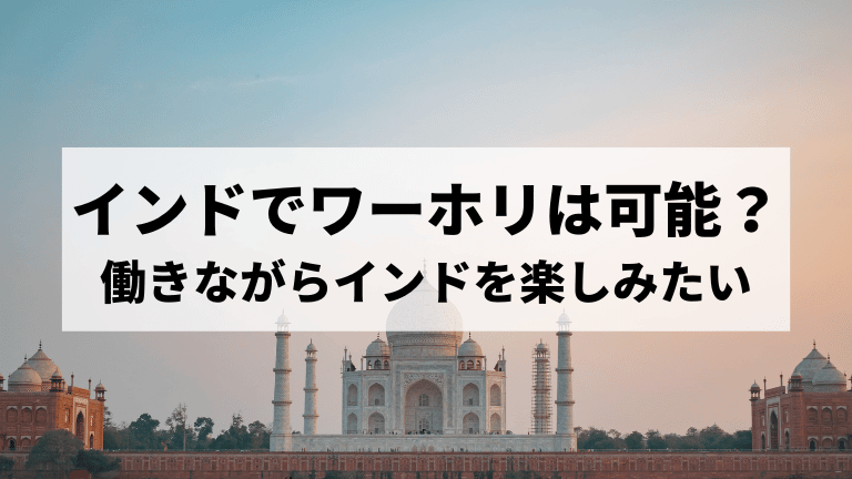 ワーキングホリデー インド