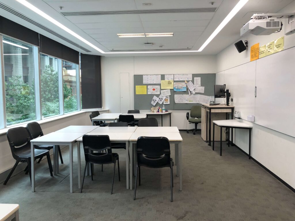 Navitas English シドニーハイドパーク校の別教室の様子